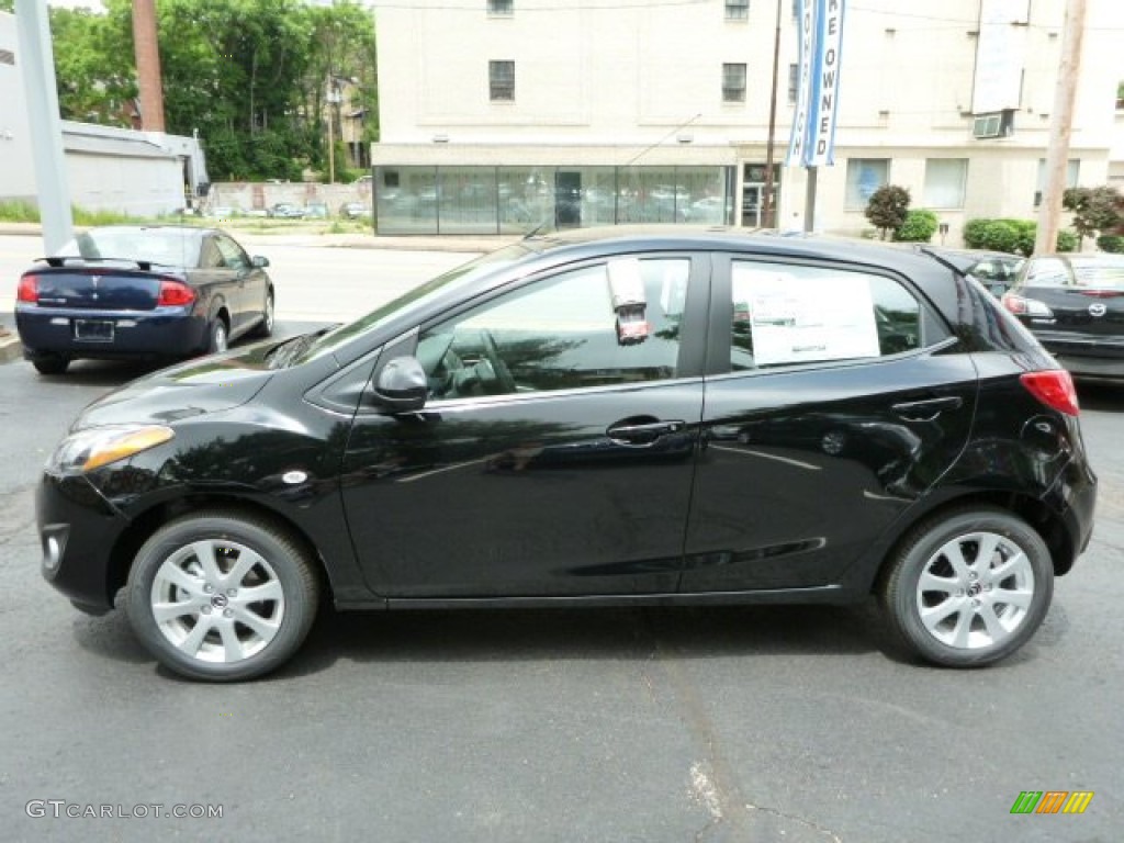 Brilliant Black 2013 Mazda MAZDA2 Touring Exterior Photo #81770562