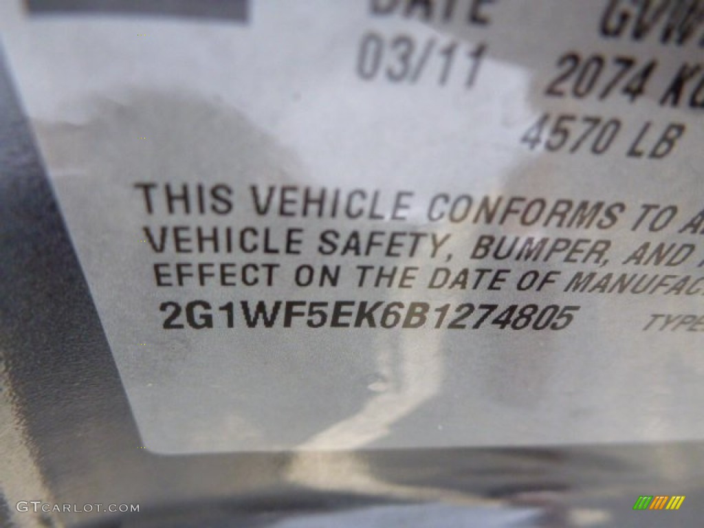 2011 Impala LS - Cyber Gray Metallic / Ebony photo #20