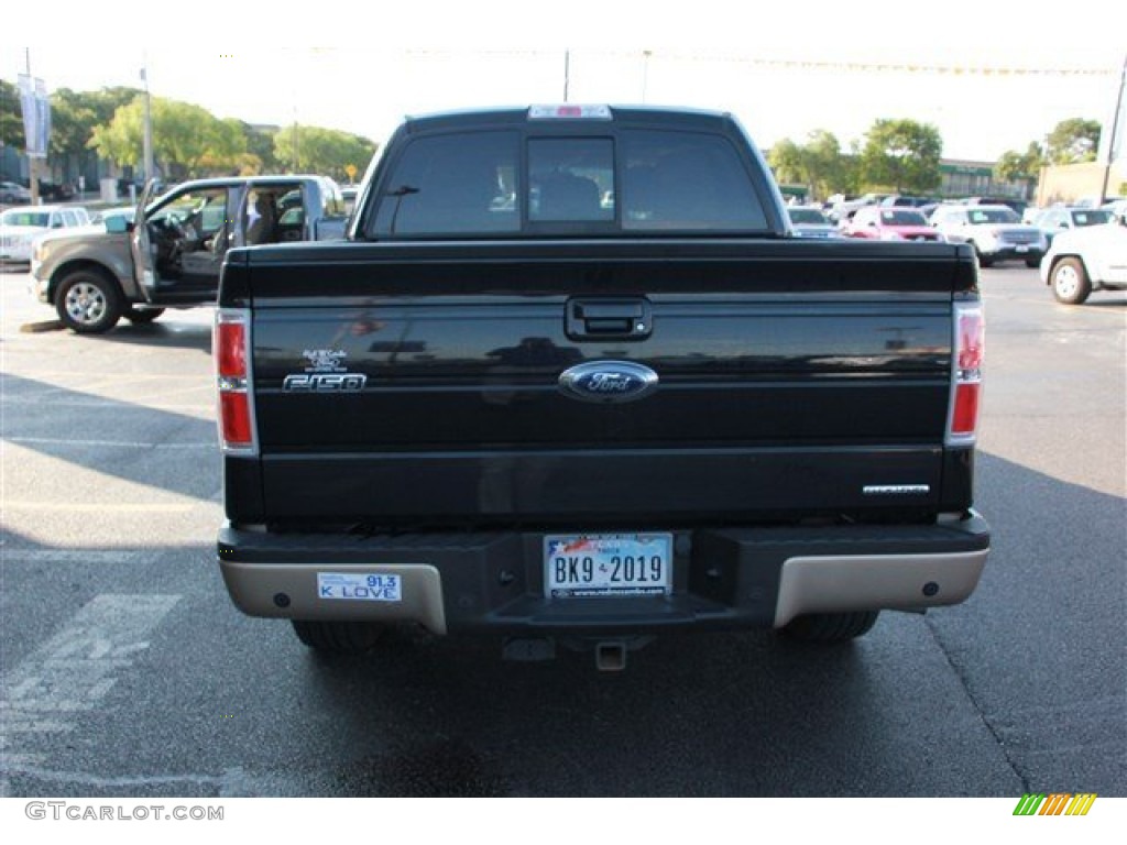 2011 F150 Lariat SuperCrew - Ebony Black / Pale Adobe photo #7