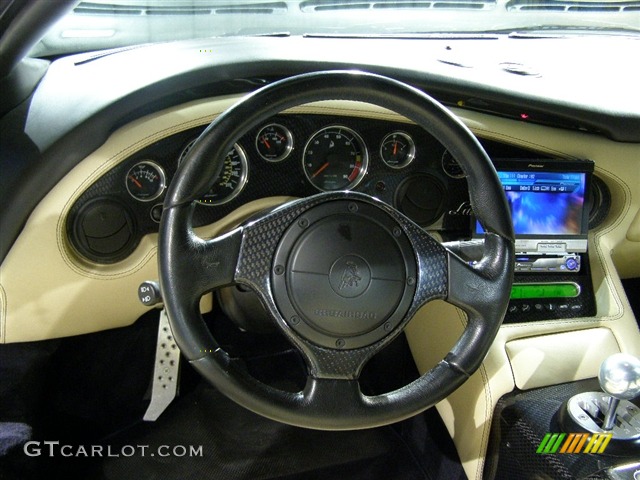2001 Lamborghini Diablo 6.0 Ivory Steering Wheel Photo #81774