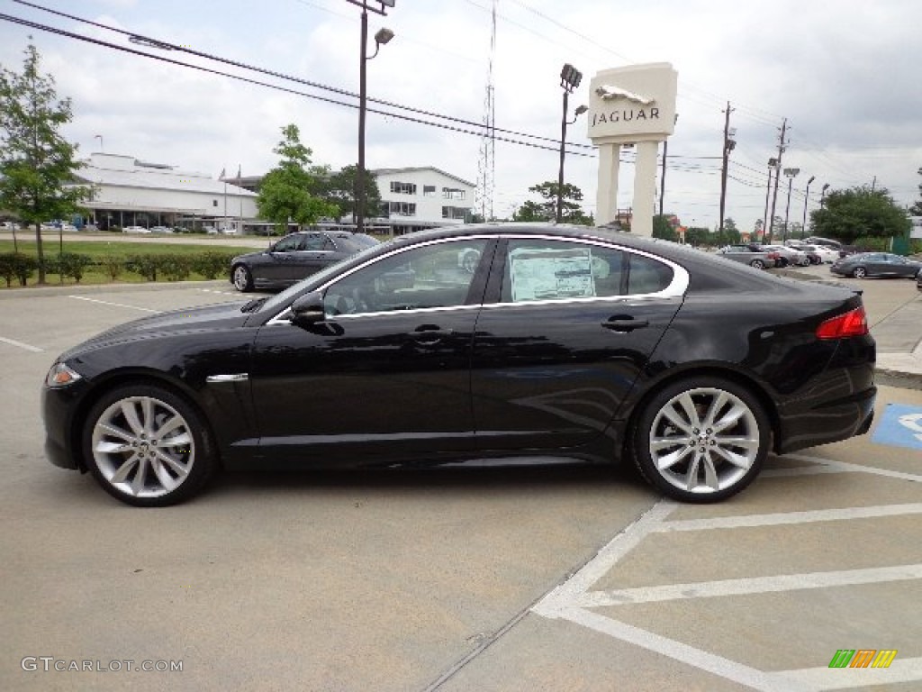 Ultimate Black Metallic 2013 Jaguar XF 3.0 AWD Exterior Photo #81773208