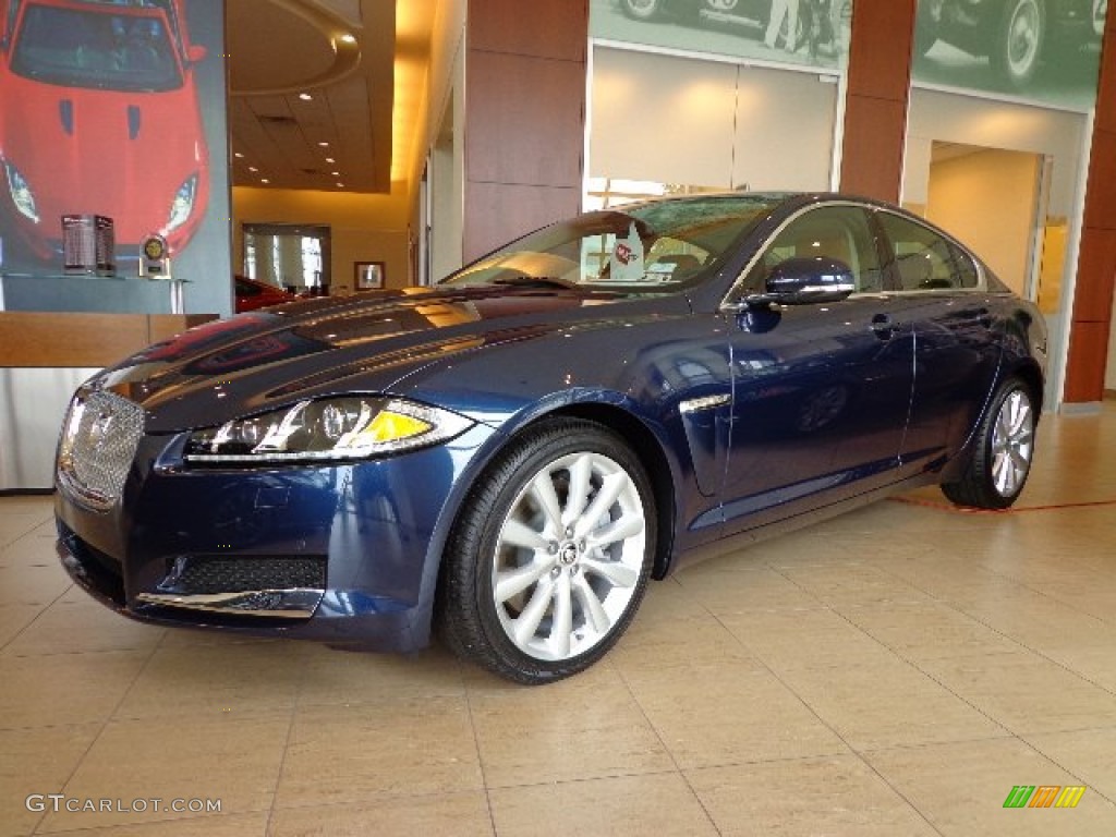 Indigo Metallic 2013 Jaguar XF 3.0 Exterior Photo #81773627