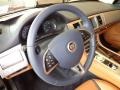 2013 Jaguar XF London Tan/Navy Interior Steering Wheel Photo