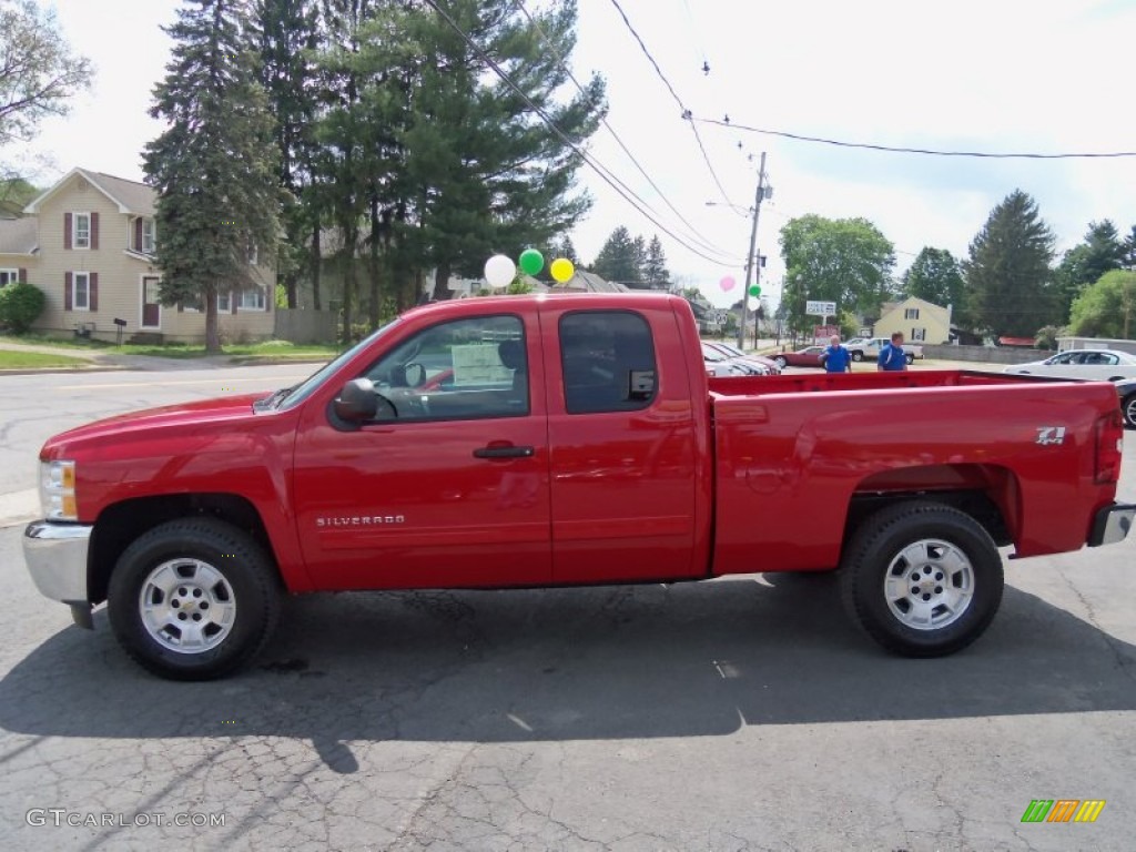 2013 Silverado 1500 LT Extended Cab 4x4 - Victory Red / Ebony photo #5