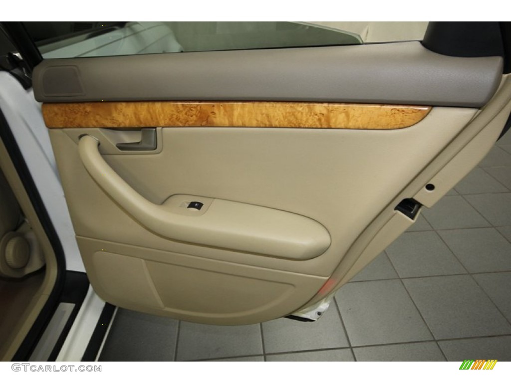 2008 A4 2.0T Sedan - Ibis White / Beige photo #33