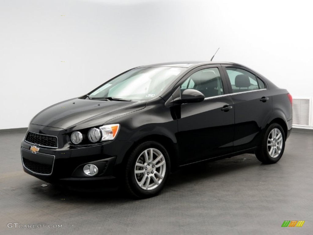 Black 2012 Chevrolet Sonic LT Sedan Exterior Photo #81774819
