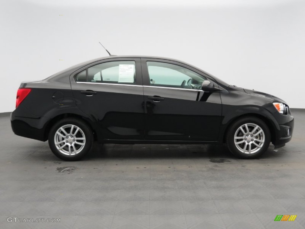 Black 2012 Chevrolet Sonic LT Sedan Exterior Photo #81774879