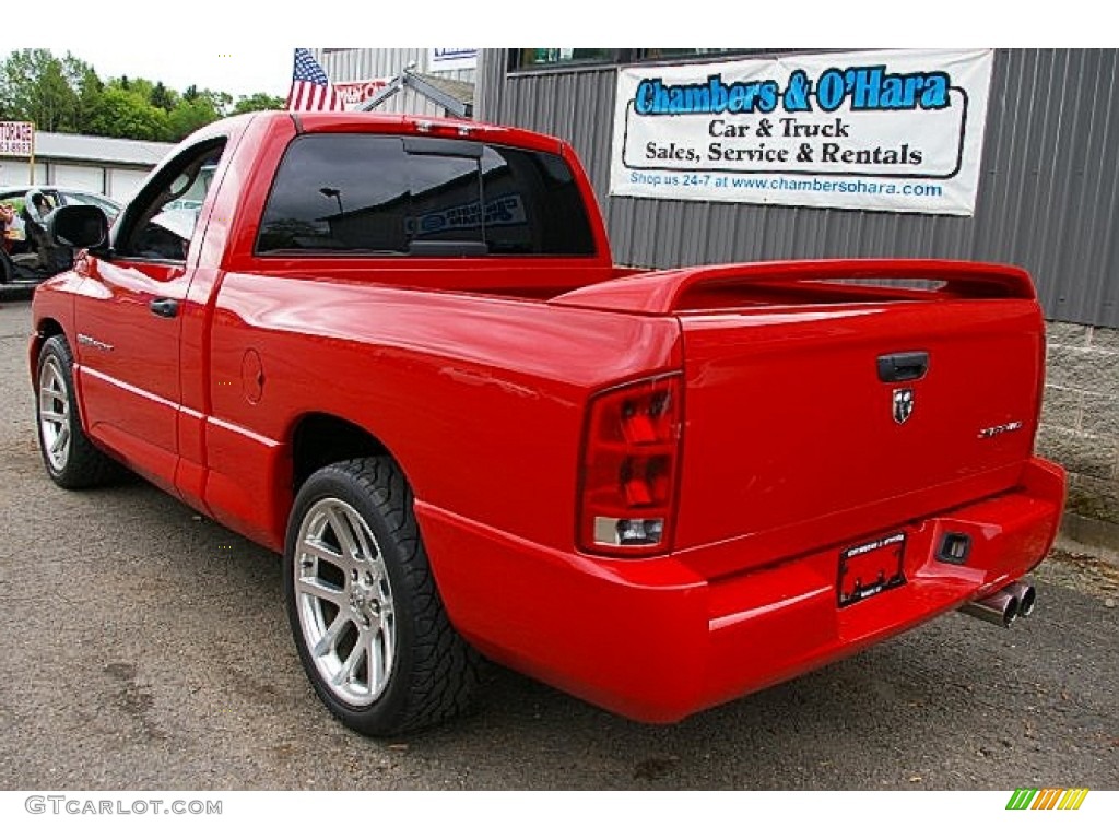 2005 Ram 1500 SRT-10 Regular Cab - Flame Red / Dark Slate Gray photo #5