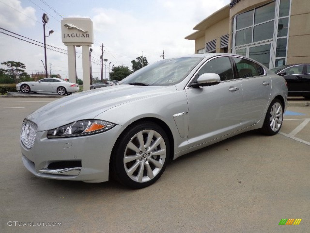 Rhodium Silver Metallic 2013 Jaguar XF 3.0 Exterior Photo #81774984