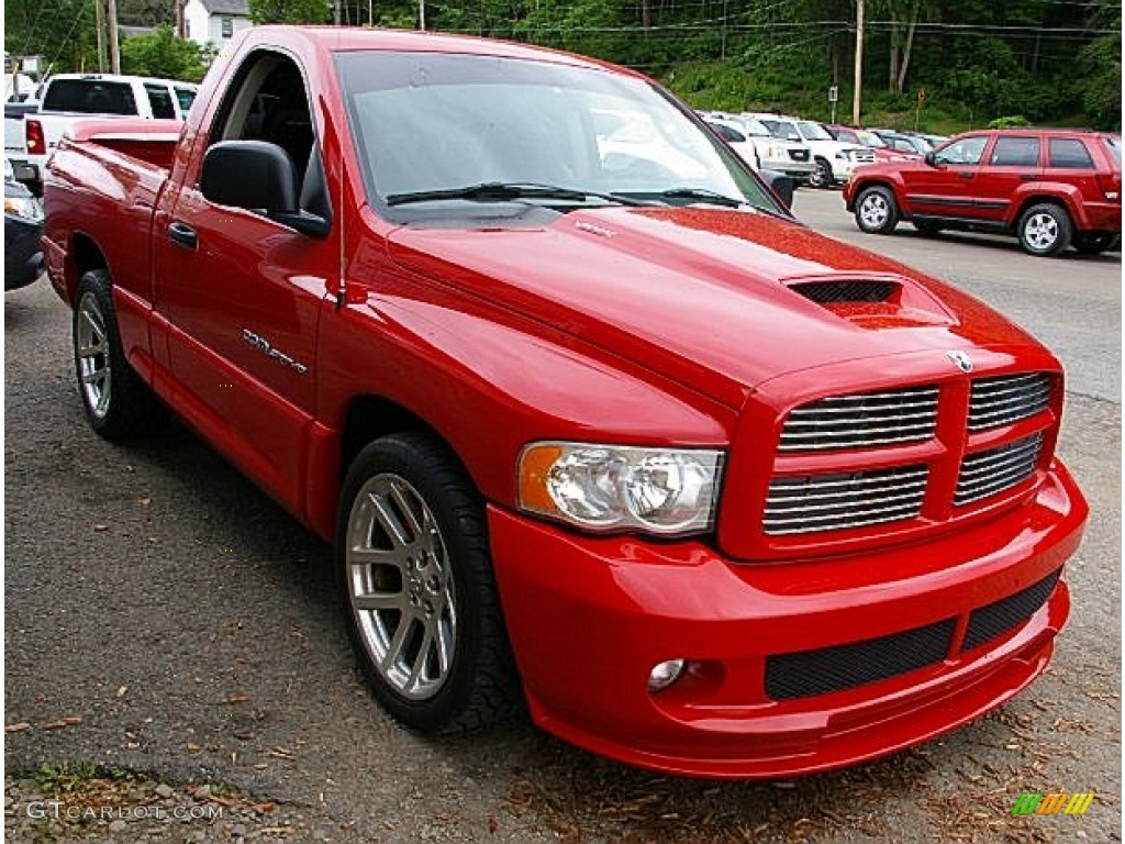 Flame Red 2005 Dodge Ram 1500 SRT-10 Regular Cab Exterior Photo #81775026