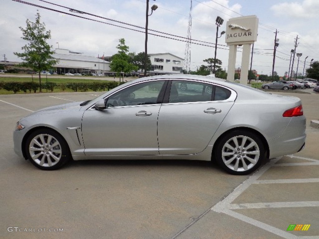 Rhodium Silver Metallic 2013 Jaguar XF 3.0 Exterior Photo #81775029