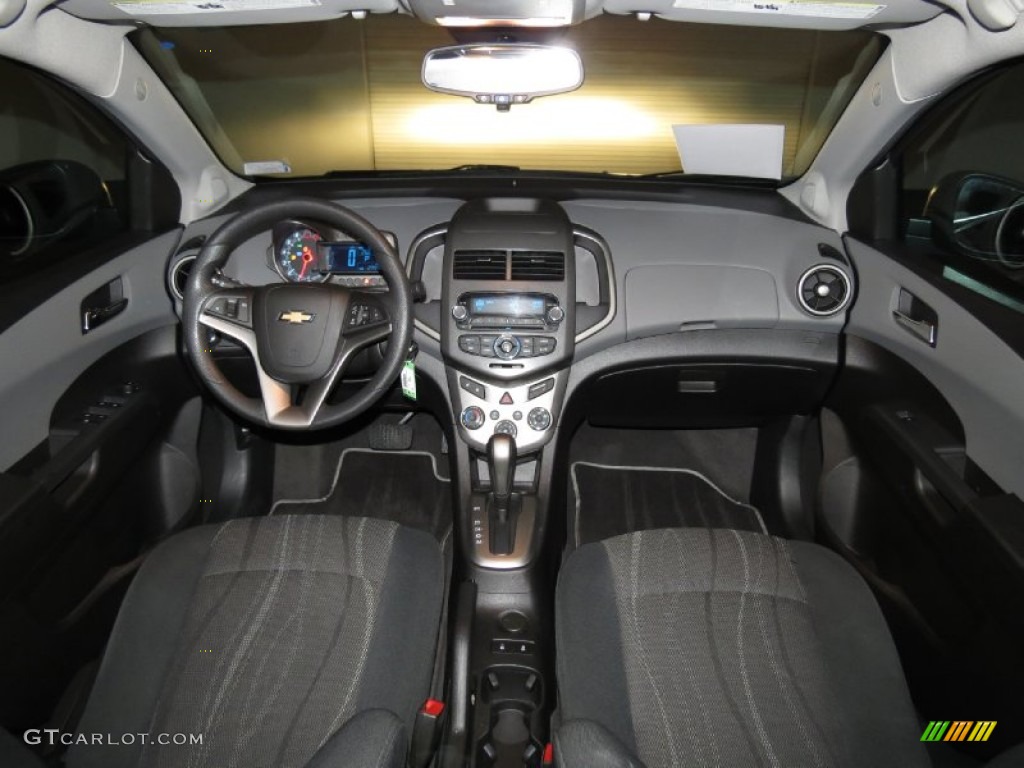 2012 Chevrolet Sonic LT Sedan Dark Pewter/Dark Titanium Dashboard Photo #81775152