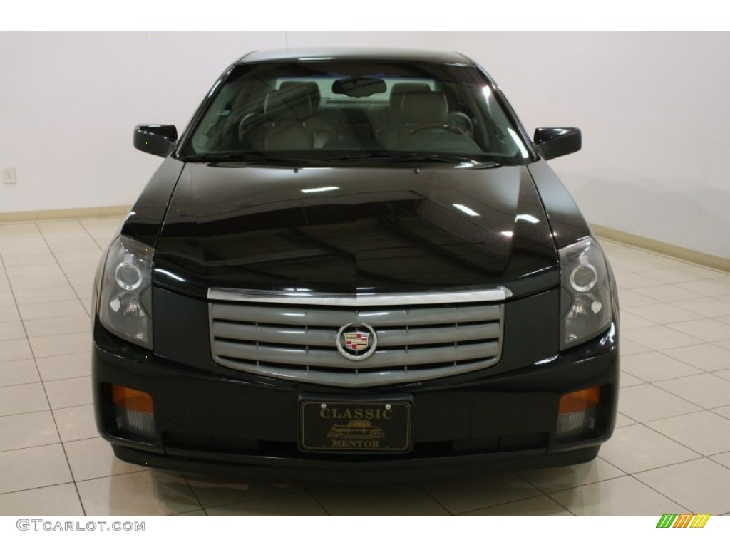 2003 CTS Sedan - Sable Black / Light Gray/Ebony photo #2