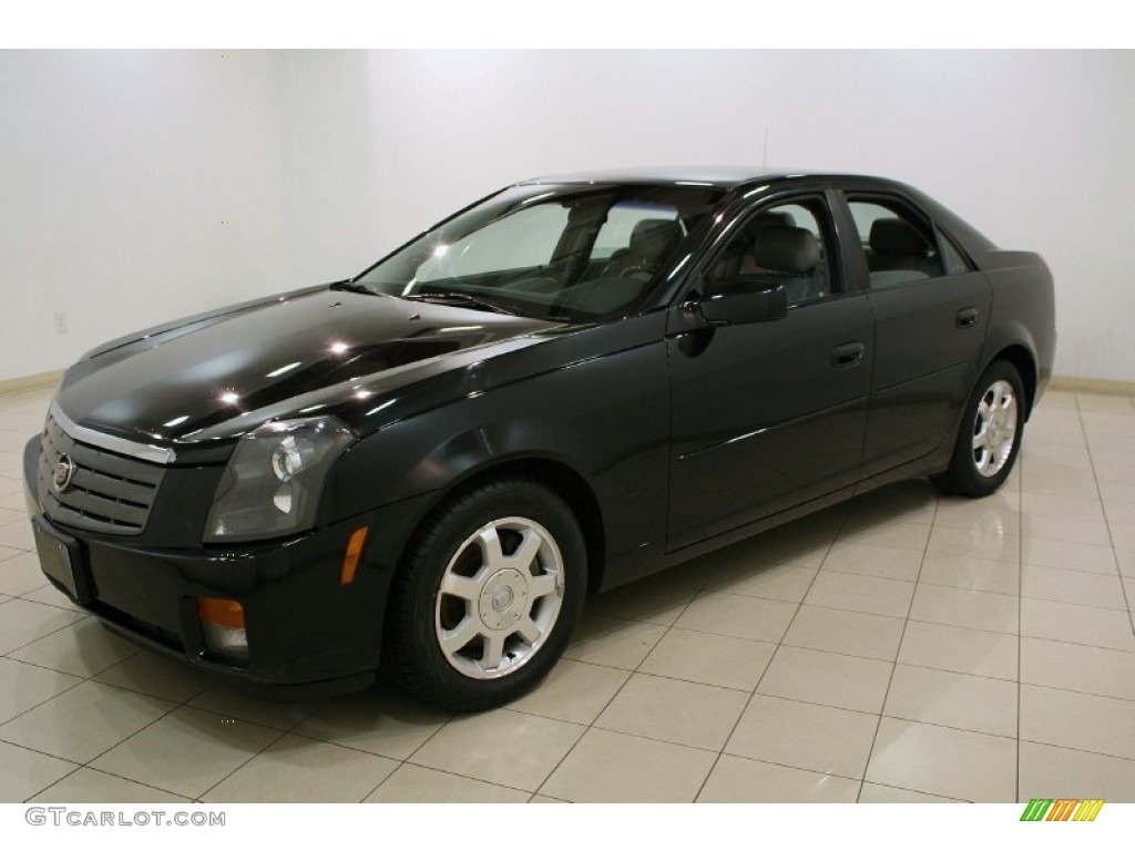 2003 CTS Sedan - Sable Black / Light Gray/Ebony photo #3