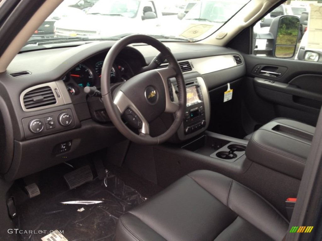 2013 Silverado 3500HD LTZ Crew Cab 4x4 - Blue Granite Metallic / Ebony photo #3