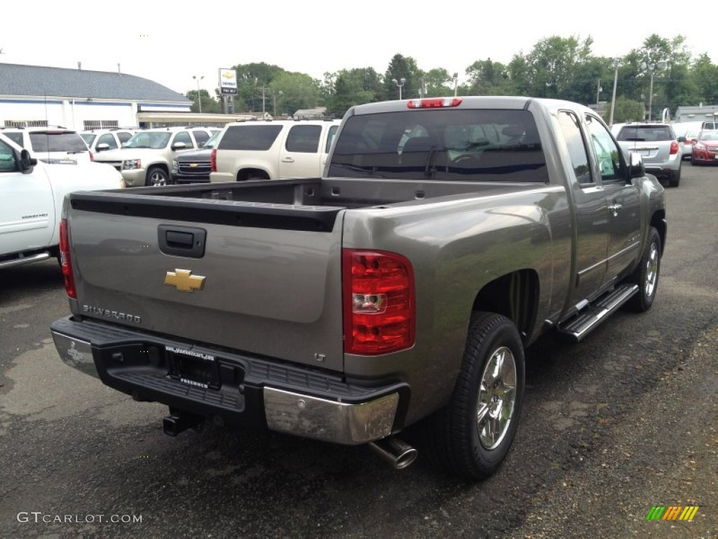 2013 Silverado 1500 LT Extended Cab - Graystone Metallic / Ebony photo #2