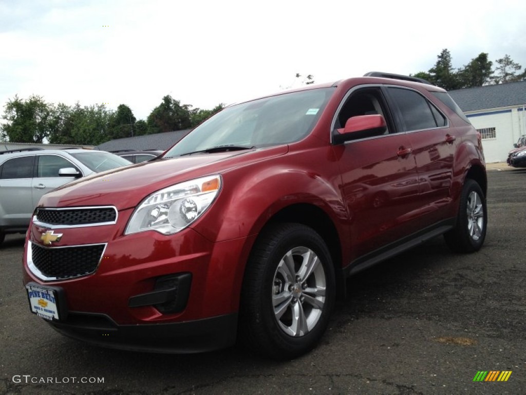 2013 Equinox LT AWD - Crystal Red Tintcoat / Light Titanium/Jet Black photo #1