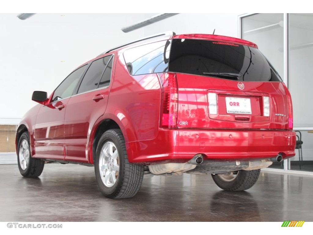 2008 SRX 4 V6 AWD - Crystal Red / Cashmere/Cocoa photo #4