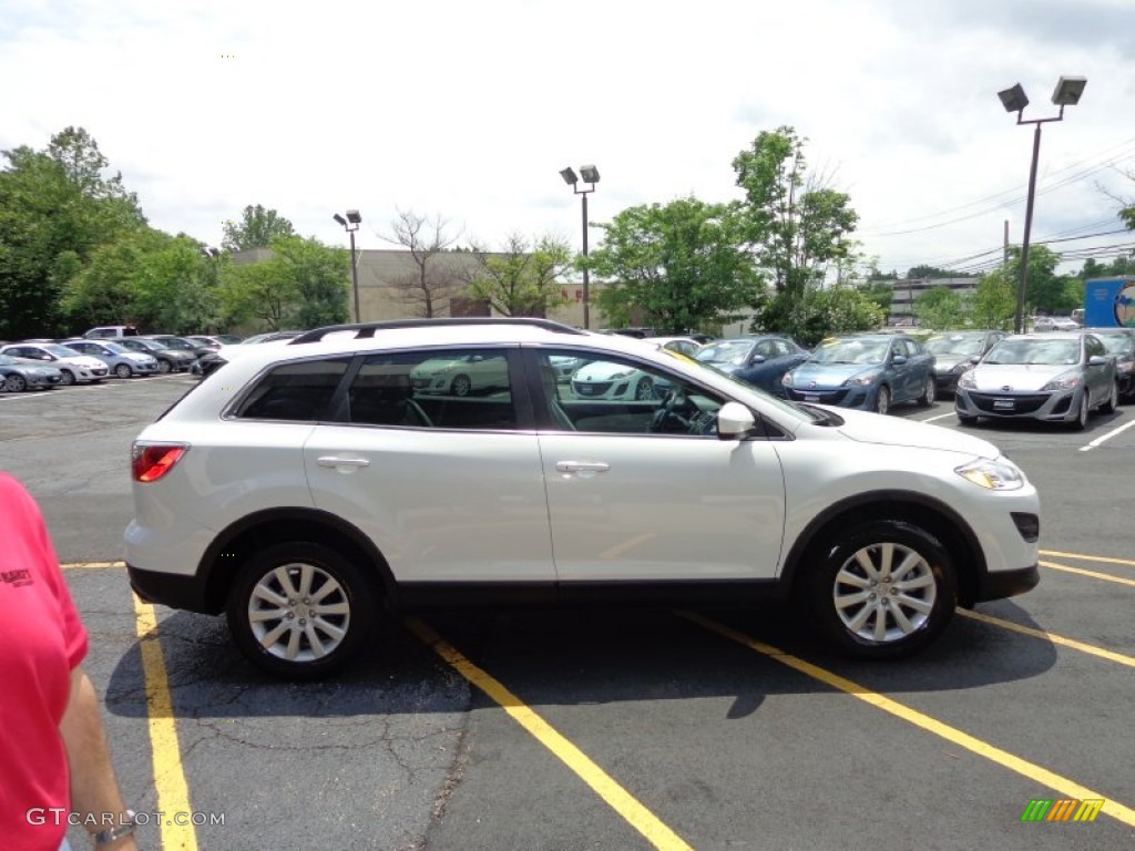 2010 CX-9 Touring AWD - Crystal White Pearl Mica / Sand photo #4