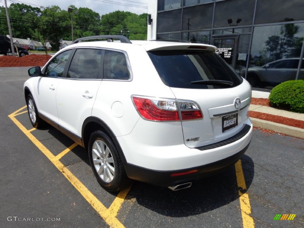 2010 CX-9 Touring AWD - Crystal White Pearl Mica / Sand photo #7