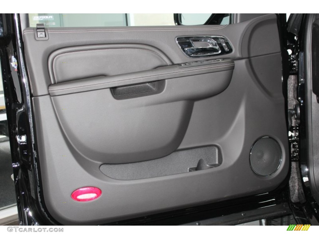2013 Cadillac Escalade ESV Platinum Ebony Door Panel Photo #81780495