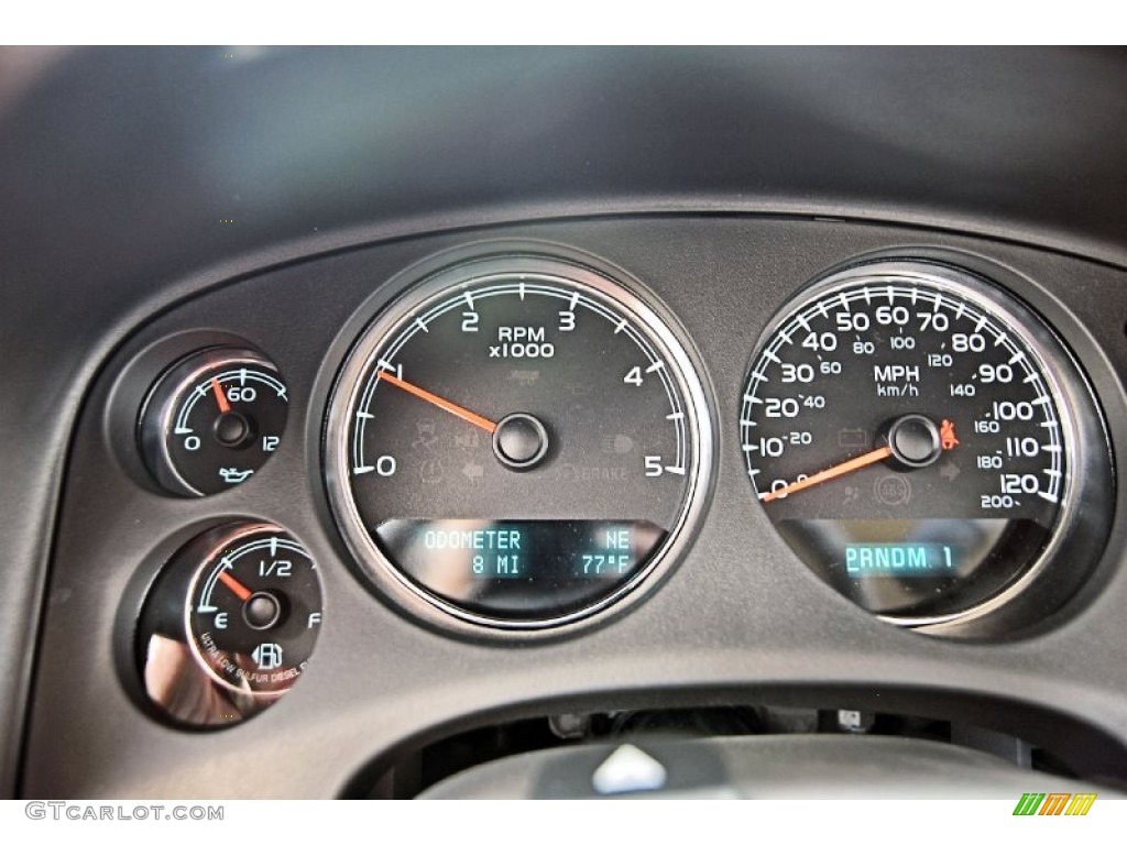2013 GMC Sierra 2500HD SLT Crew Cab 4x4 Gauges Photo #81781272