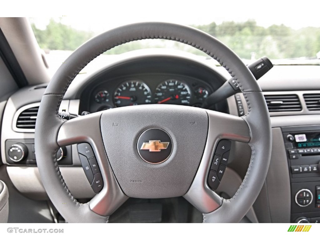 2013 Chevrolet Tahoe LT 4x4 Light Titanium/Dark Titanium Steering Wheel Photo #81782043