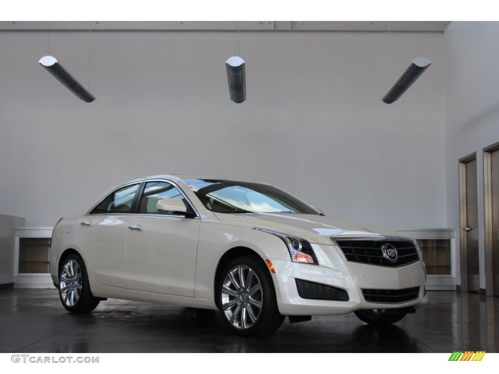 2013 ATS 3.6L Luxury - White Diamond Tricoat / Caramel/Jet Black Accents photo #1