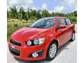 2013 Victory Red Chevrolet Sonic LT Sedan  photo #1