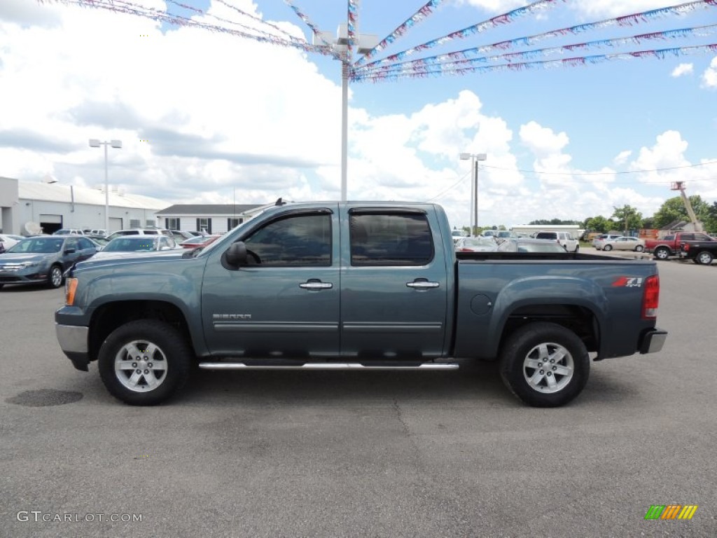 Stealth Gray Metallic 2011 GMC Sierra 1500 SLE Crew Cab 4x4 Exterior Photo #81782851
