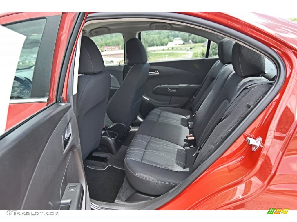 2013 Sonic LT Sedan - Victory Red / Jet Black/Dark Titanium photo #23