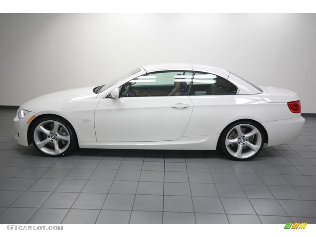 2013 3 Series 335i Convertible - Alpine White / Saddle Brown photo #2