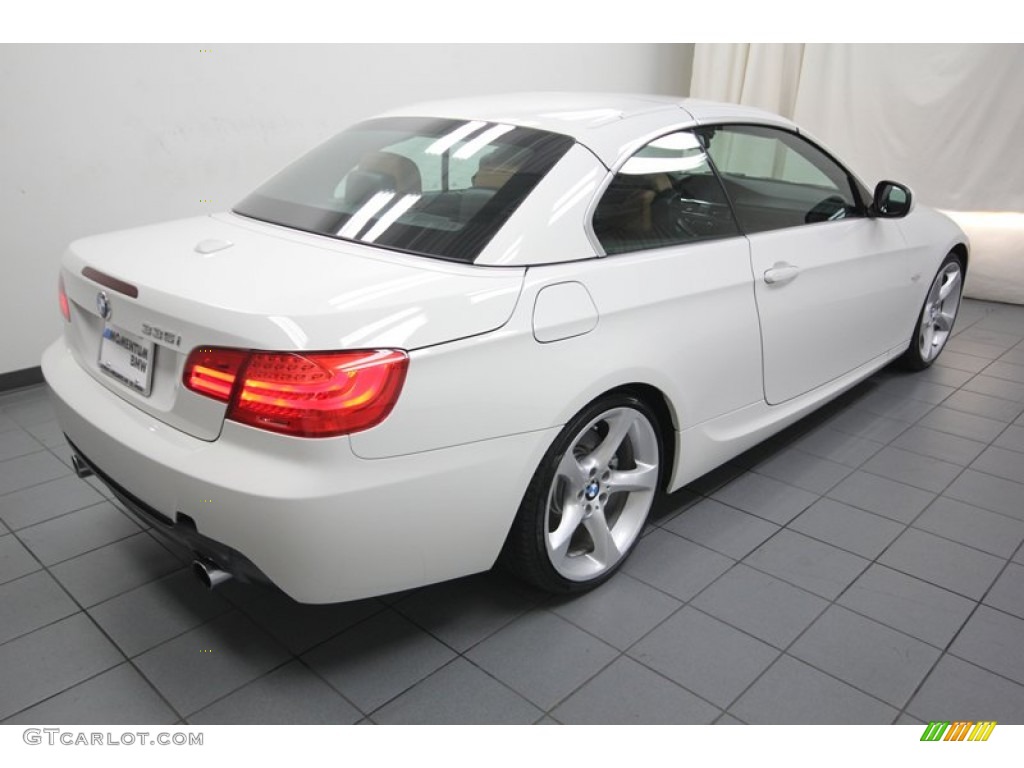 2013 3 Series 335i Convertible - Alpine White / Saddle Brown photo #11