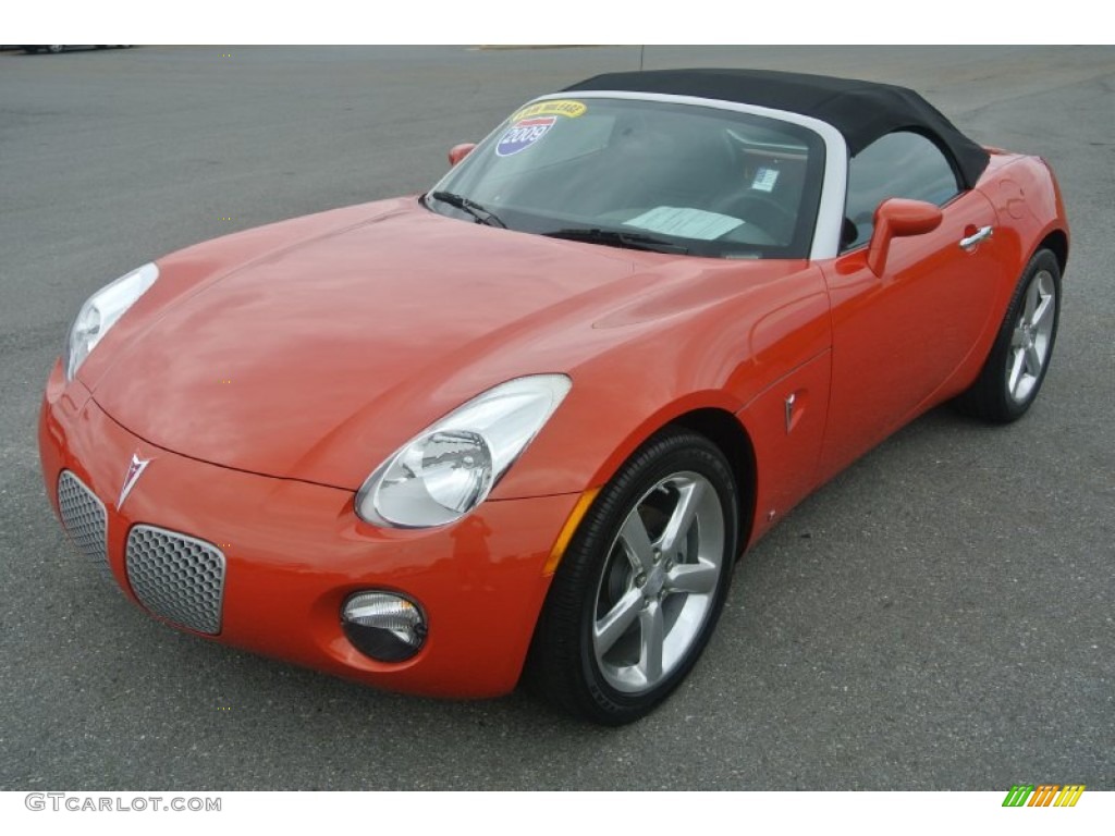 Brazen Orange 2009 Pontiac Solstice Roadster Exterior Photo #81783627