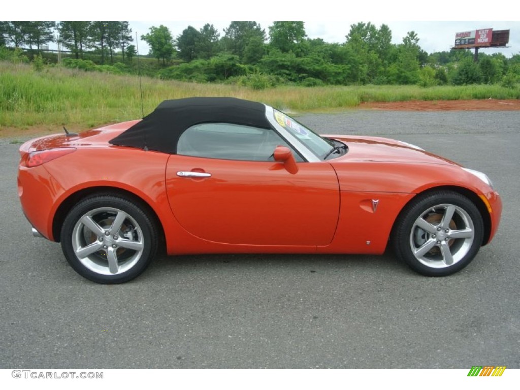 2009 Solstice Roadster - Brazen Orange / Ebony photo #3