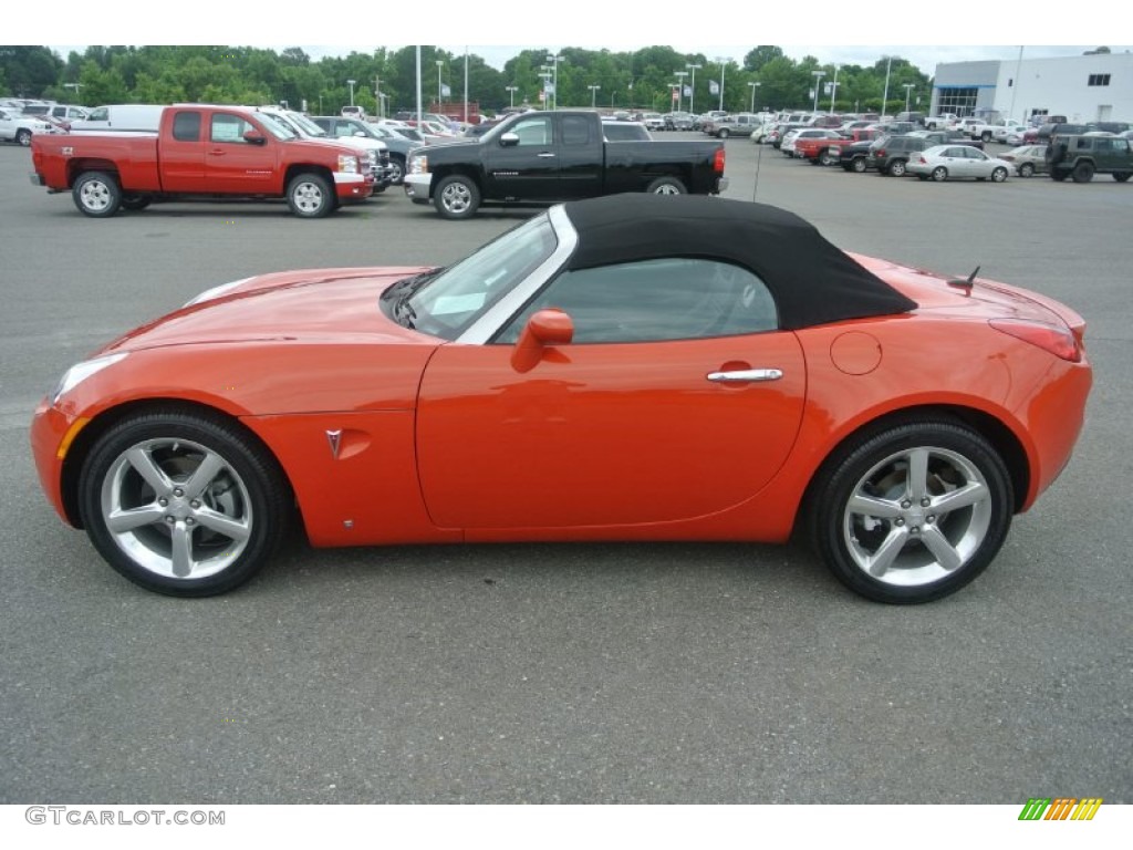 2009 Solstice Roadster - Brazen Orange / Ebony photo #6