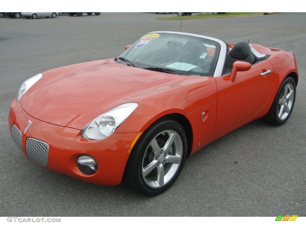 Brazen Orange 2009 Pontiac Solstice Roadster Exterior Photo #81784161