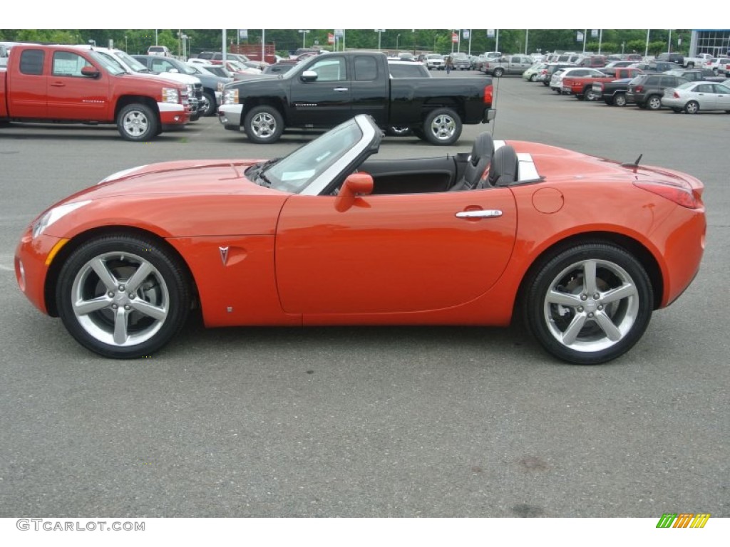 Brazen Orange 2009 Pontiac Solstice Roadster Exterior Photo #81784186
