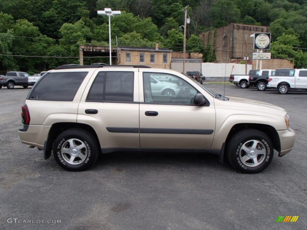 Sandstone Metallic 2005 Chevrolet TrailBlazer LS 4x4 Exterior Photo #81784495