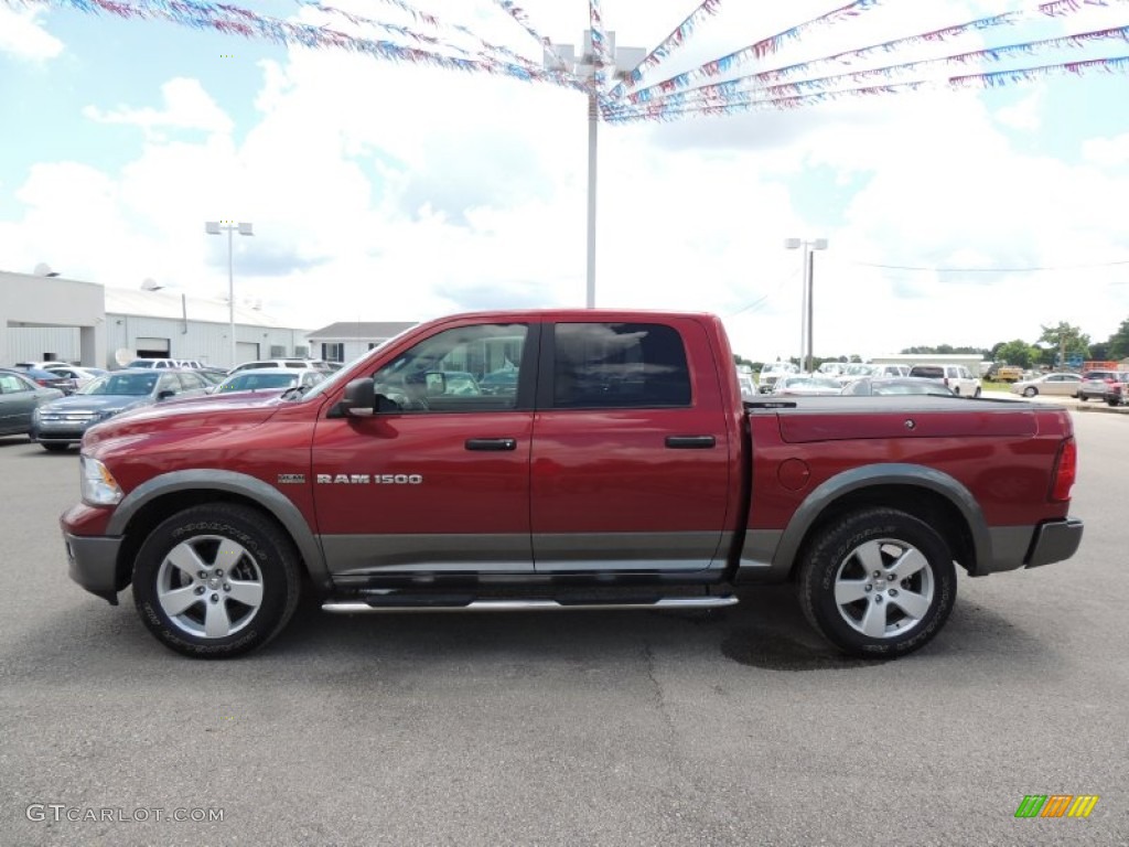 2011 Ram 1500 SLT Crew Cab - Deep Cherry Red Crystal Pearl / Dark Slate Gray/Medium Graystone photo #5