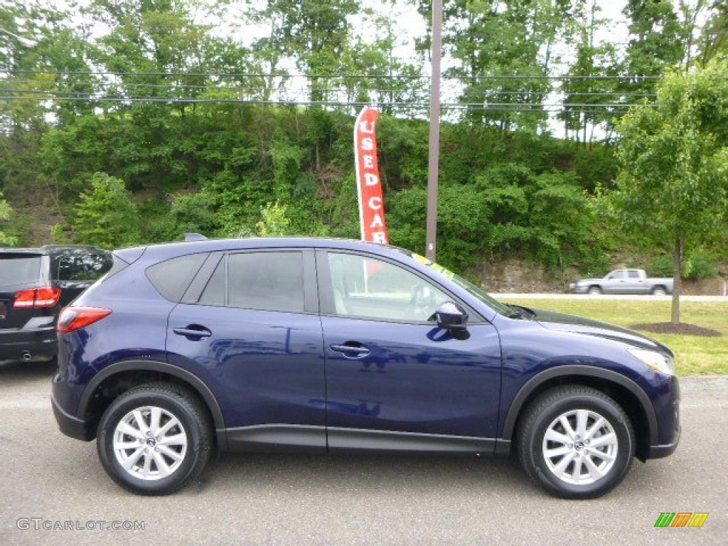 2013 CX-5 Touring AWD - Stormy Blue Mica / Sand photo #1