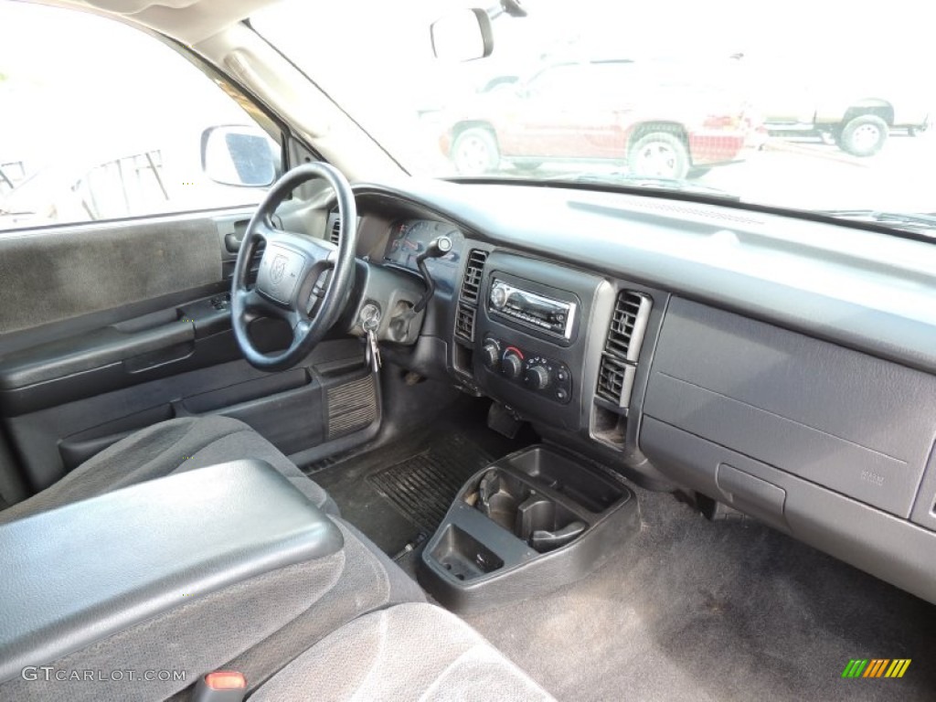 2003 Dakota SLT Quad Cab - Bright Silver Metallic / Dark Slate Gray photo #6