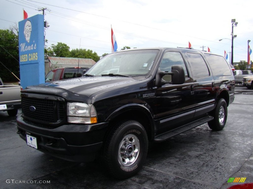 2003 Excursion Limited 4x4 - Black / Medium Parchment photo #4