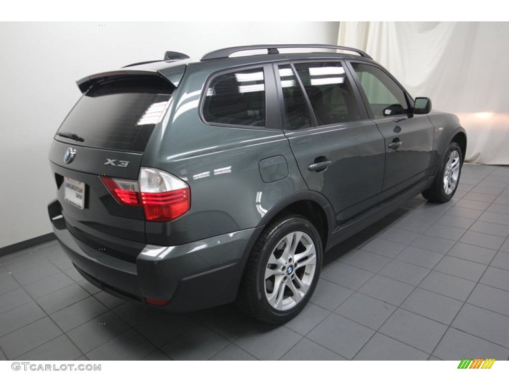 2007 X3 3.0si - Highland Green Metallic / Sand Beige photo #10