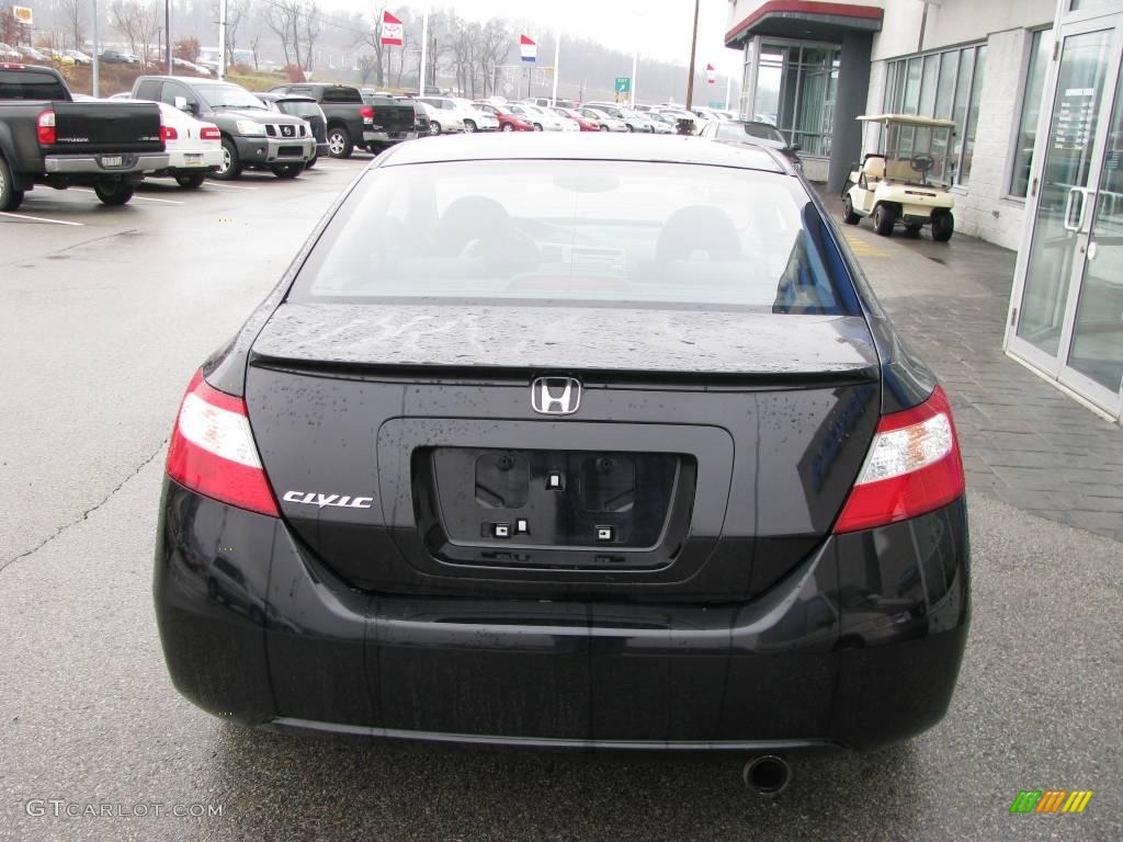 2007 Civic EX Coupe - Nighthawk Black Pearl / Black photo #5