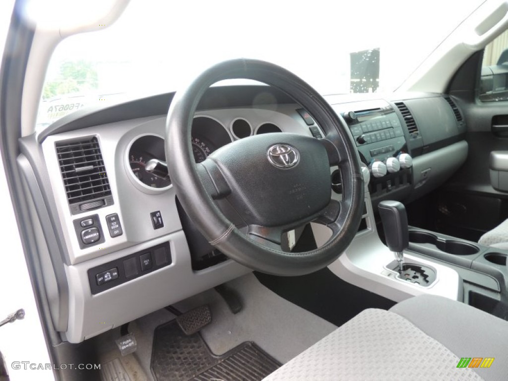 2008 Tundra SR5 CrewMax - Super White / Graphite Gray photo #3