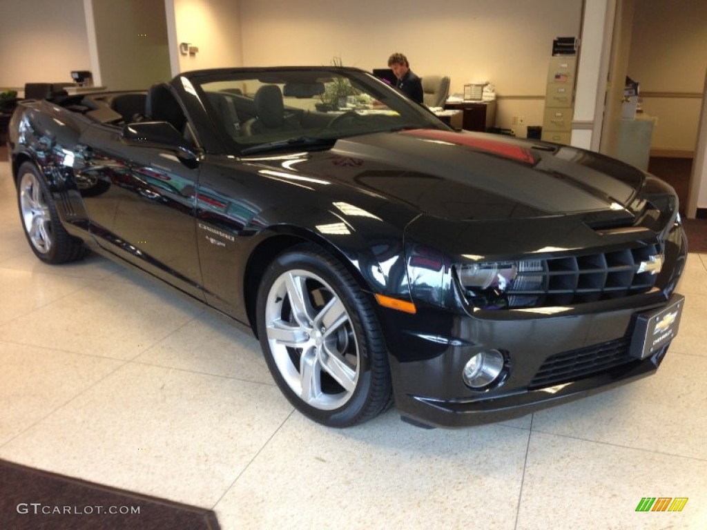 2012 Camaro SS 45th Anniversary Edition Convertible - Carbon Flash Metallic / Jet Black photo #2
