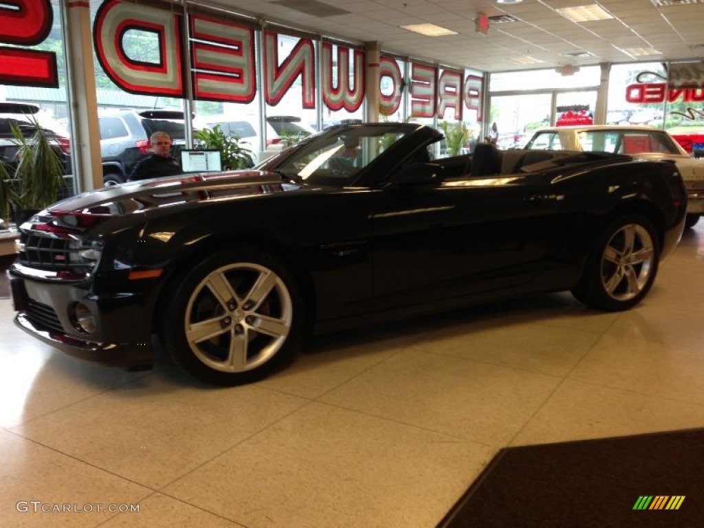 2012 Camaro SS 45th Anniversary Edition Convertible - Carbon Flash Metallic / Jet Black photo #3