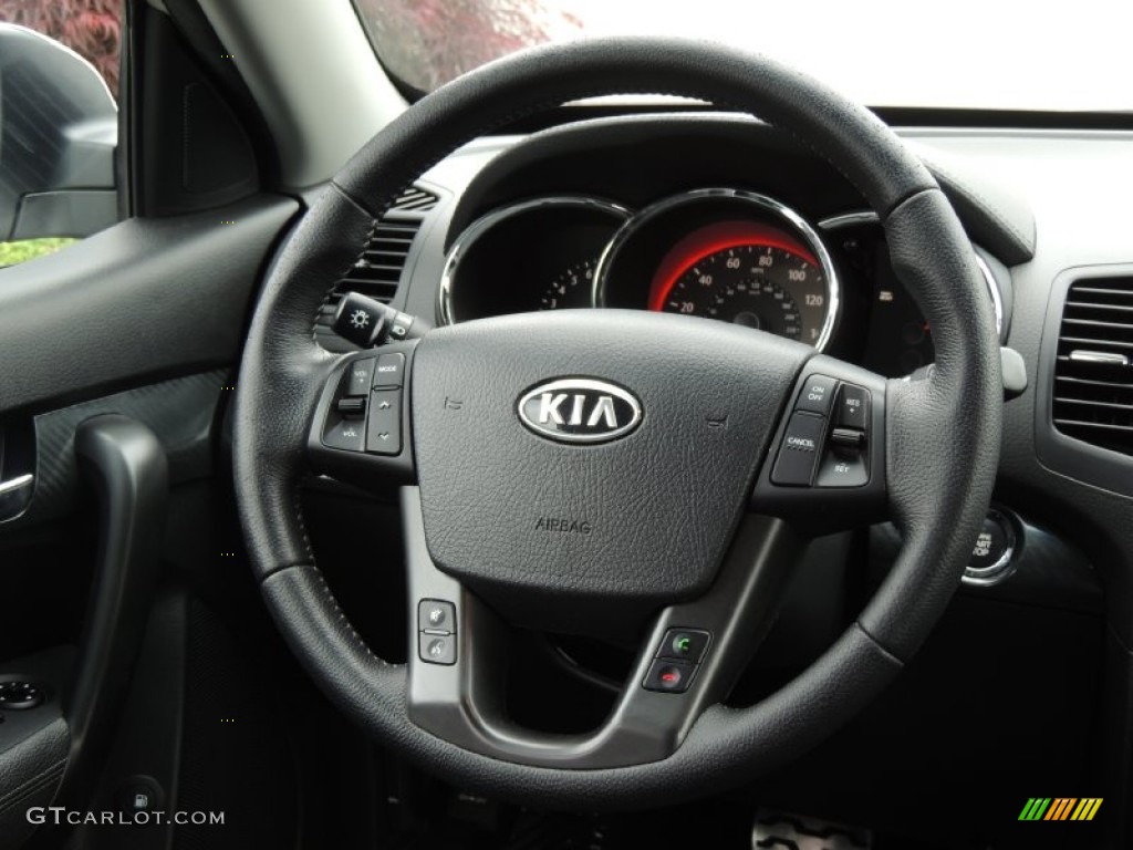 2011 Sorento SX V6 AWD - Bright Silver / Black photo #13