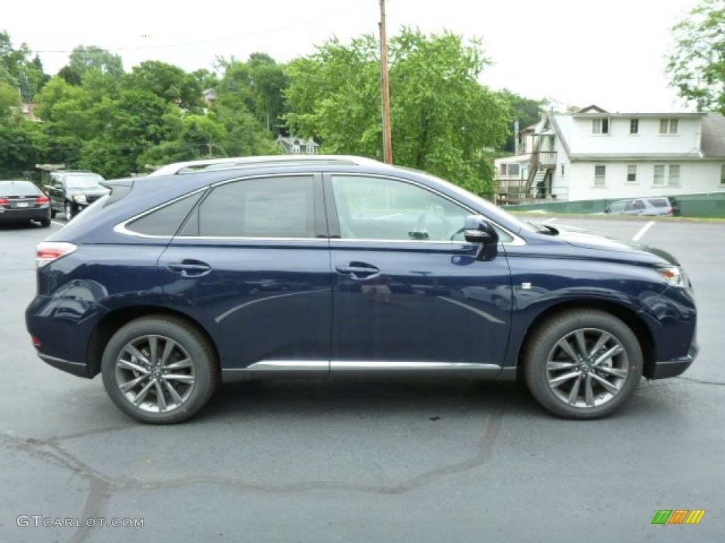 2013 RX 350 F Sport AWD - Deep Sea Blue Mica / Black/Ebony Birds Eye Maple photo #5